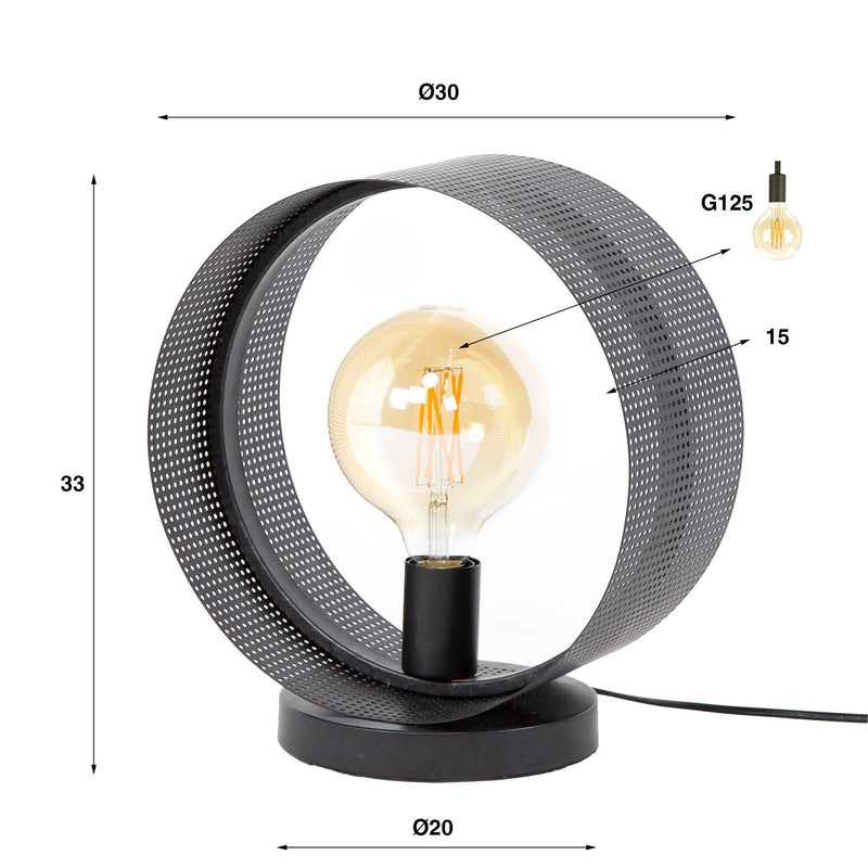 Tafellamp Ring mesh 1L