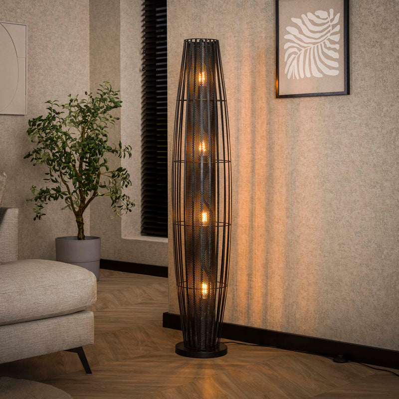 Vloerlamp Cylinder Mesh 4L 150