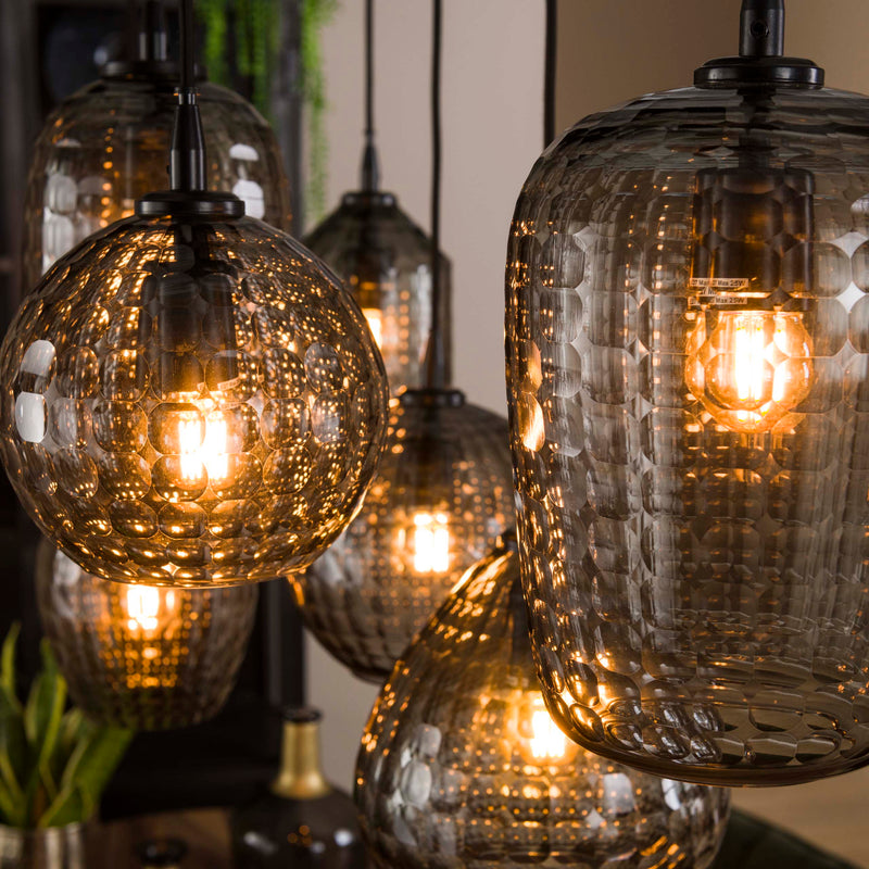 Hanglamp Hexagon 4+3L