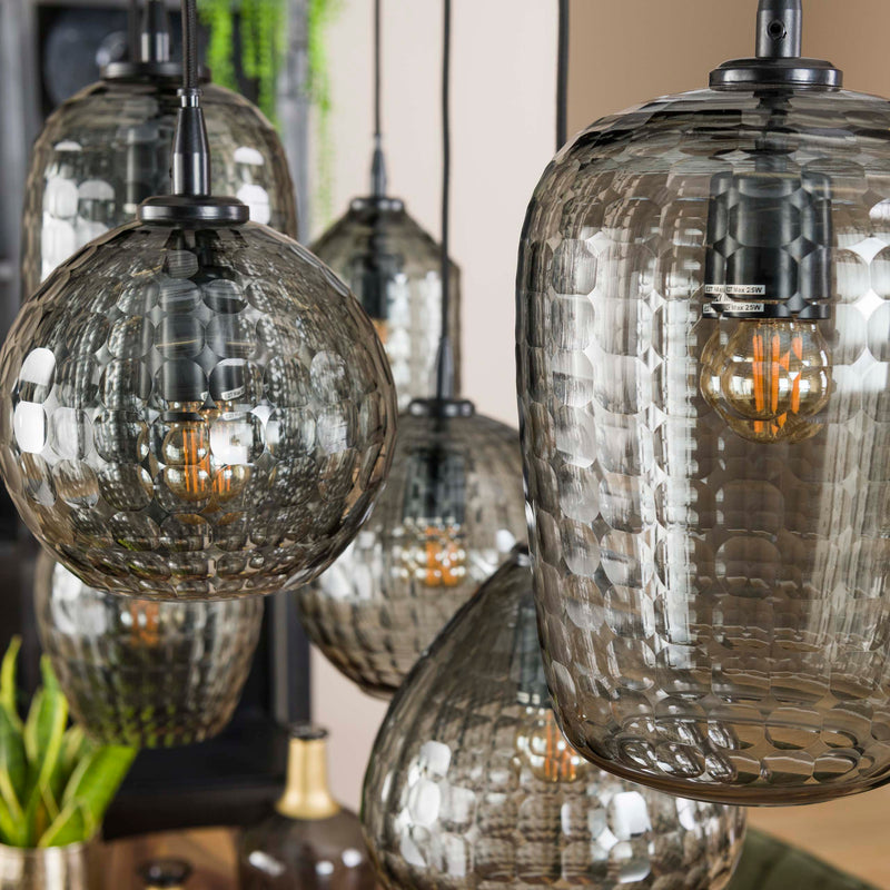 Hanglamp Hexagon 4+3L