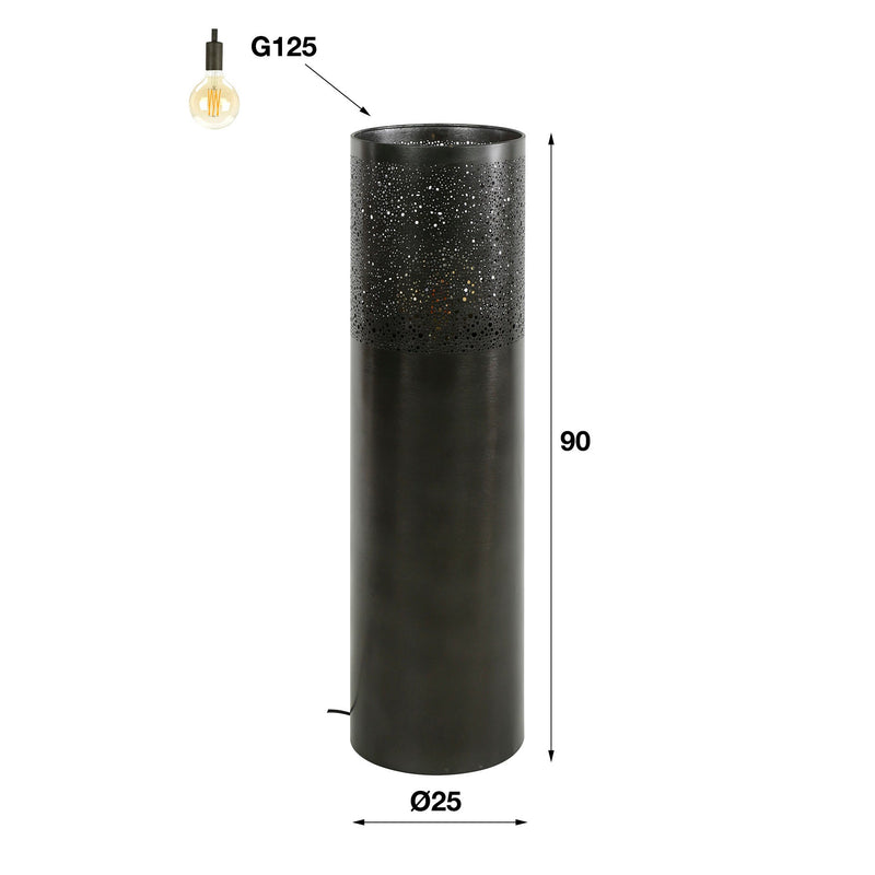 Vloerlamp Cylinder Glow 1L 90