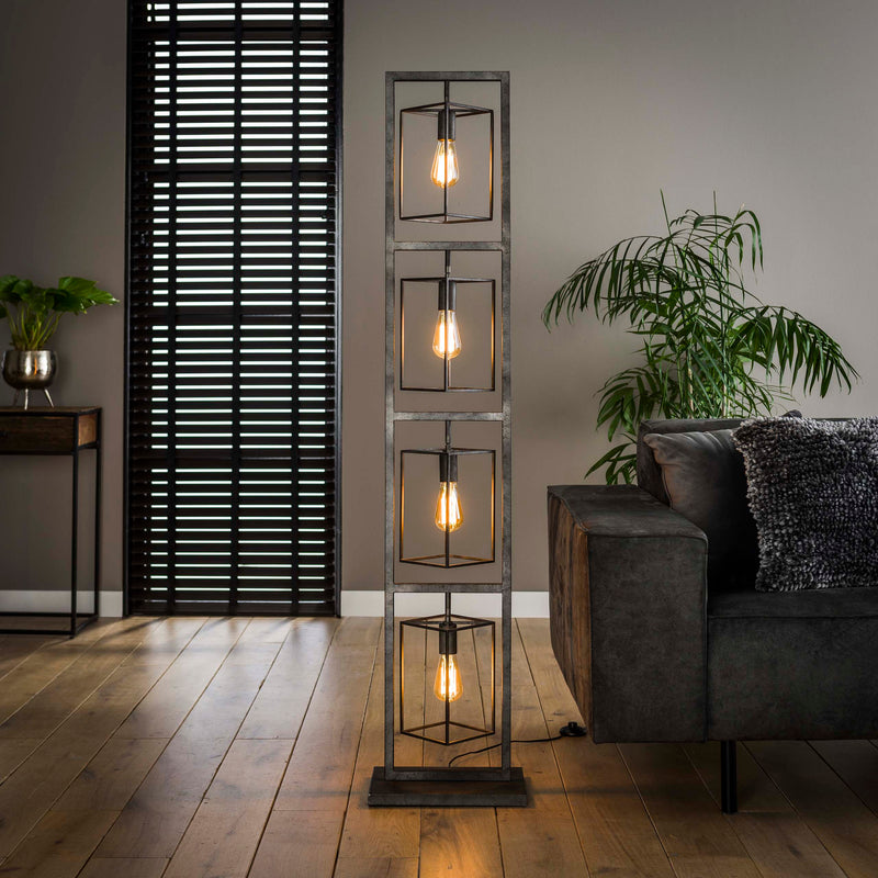 Vloerlamp Cubic Tower 4L
