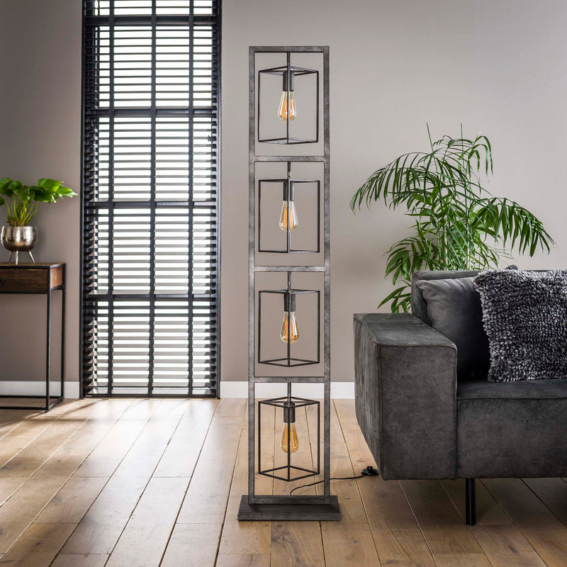 Vloerlamp Cubic Tower 4L
