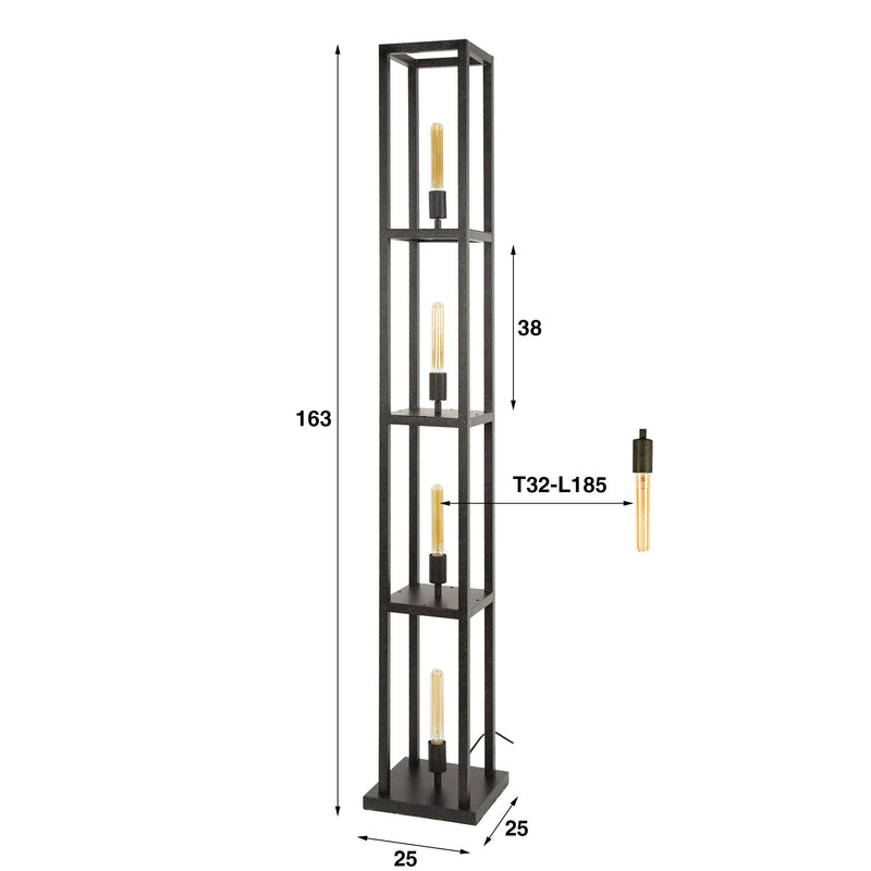 Vloerlamp Quadra 4L