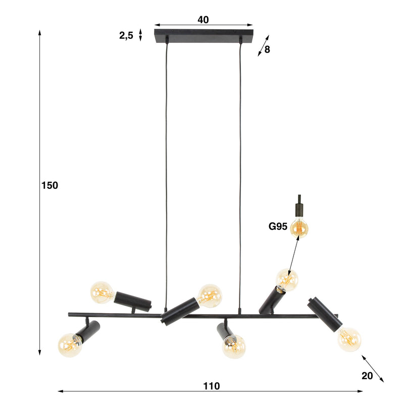 Hanglamp Point 6L