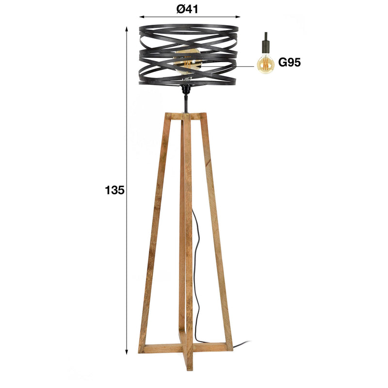 Vloerlamp Twist 1L