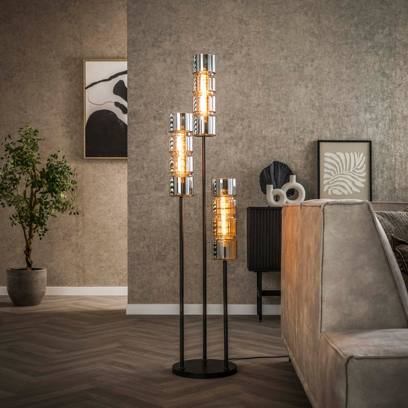 Vloerlamp Cylinder Glass 3L