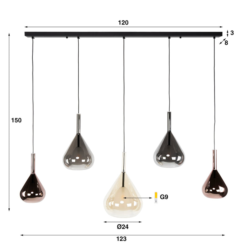 Hanglamp Wings 5L