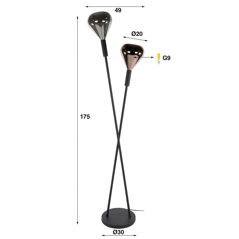 Vloerlamp Wings 2L