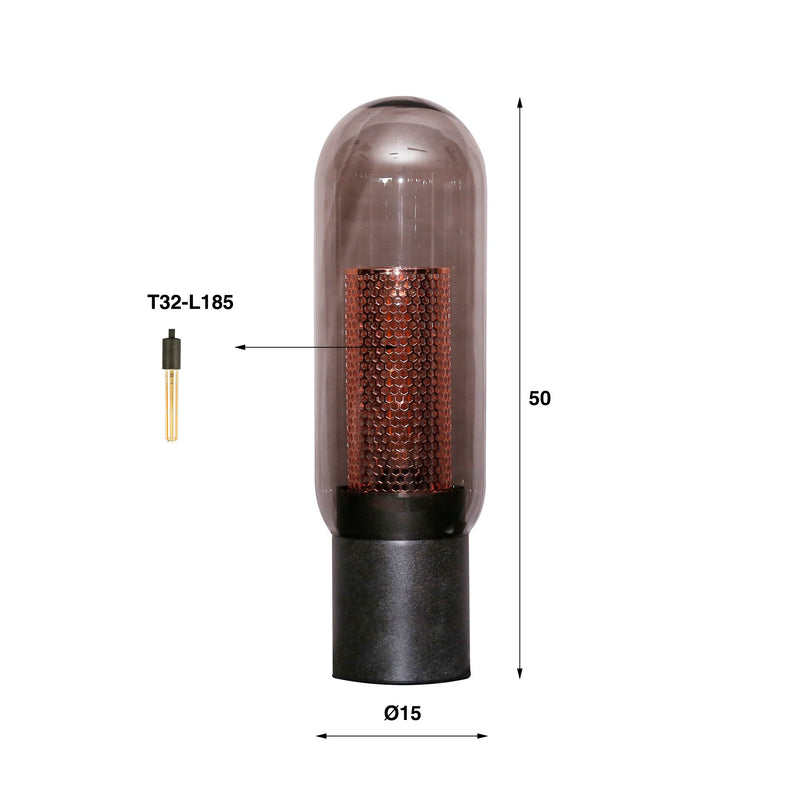 Tafellamp Smoke Mesh 1L