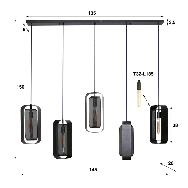 Hanglamp Mesh Rotate 5L