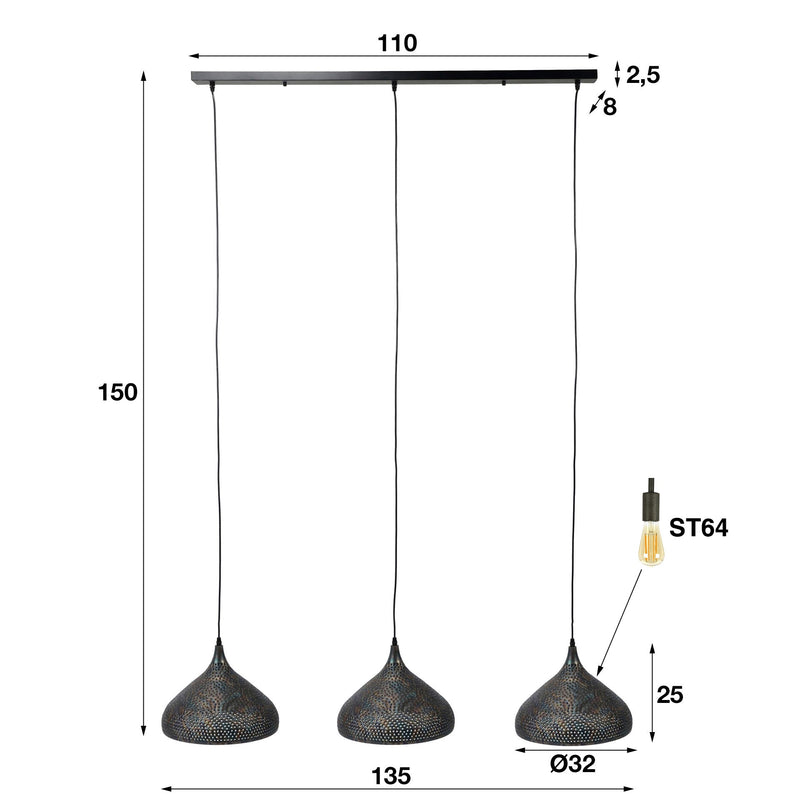 Hanglamp Punch 3L