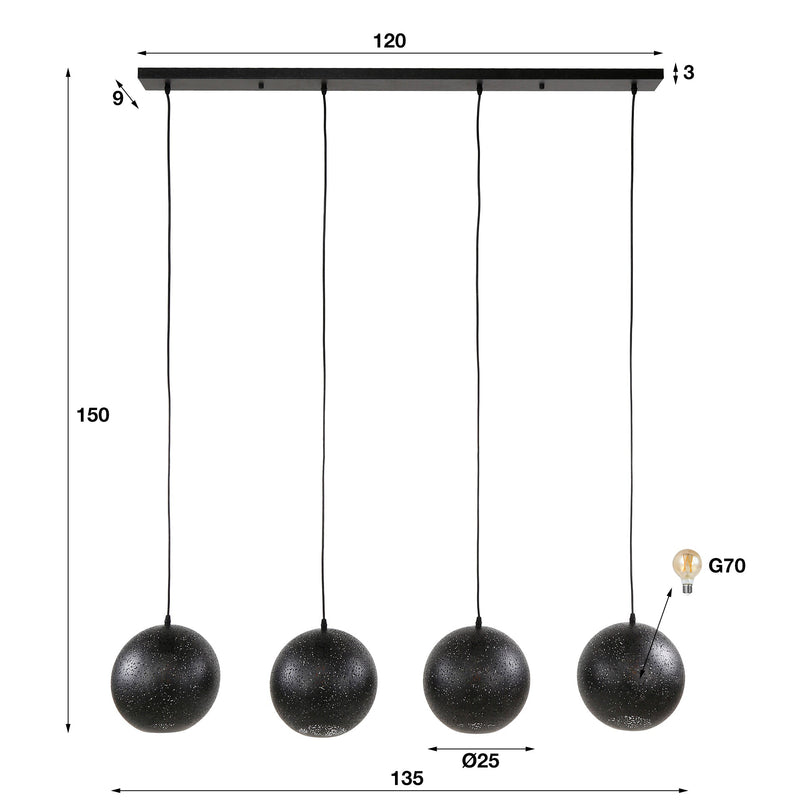 Hanglamp Zip 4L