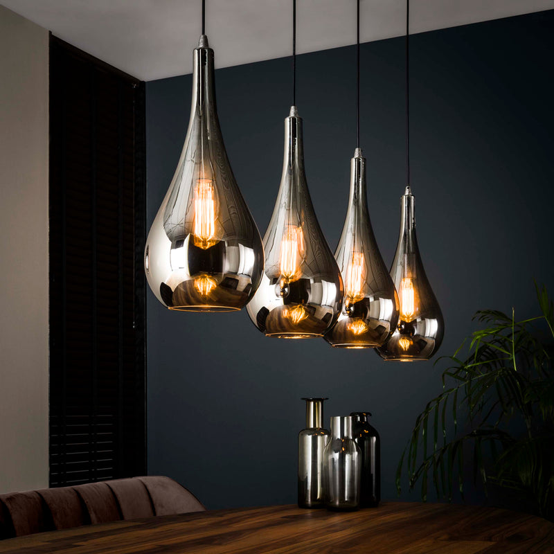 Hanglamp Silver Drop 4L