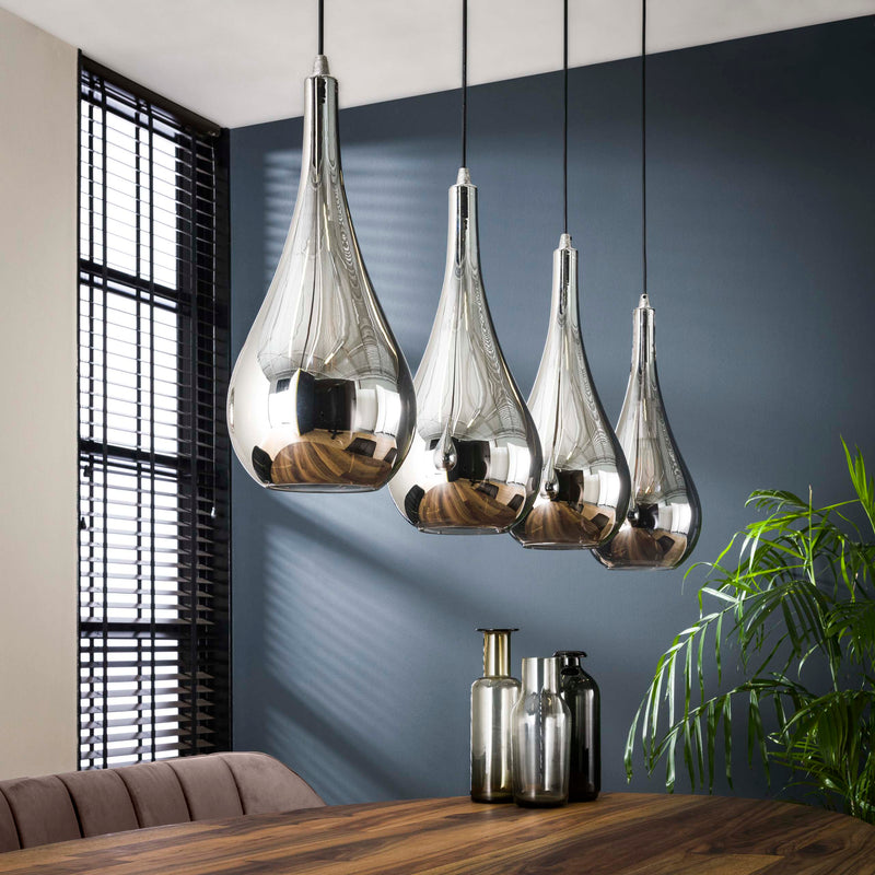 Hanglamp Silver Drop 4L