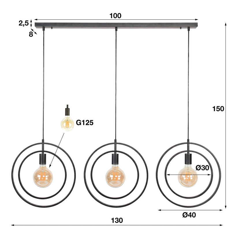 Hanglamp Turn Around 3L