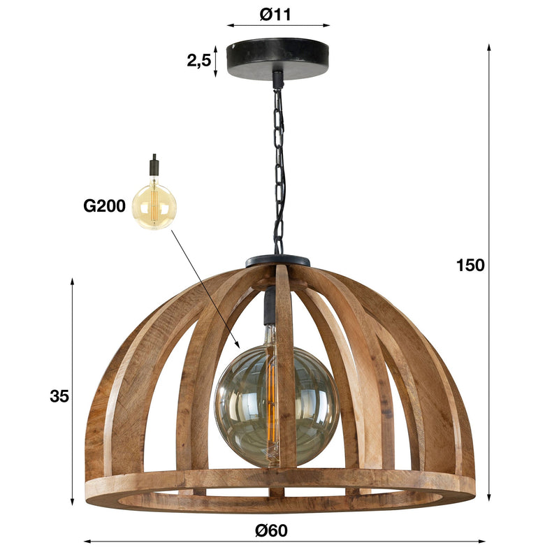 Hanglamp Orba 1L Ø60