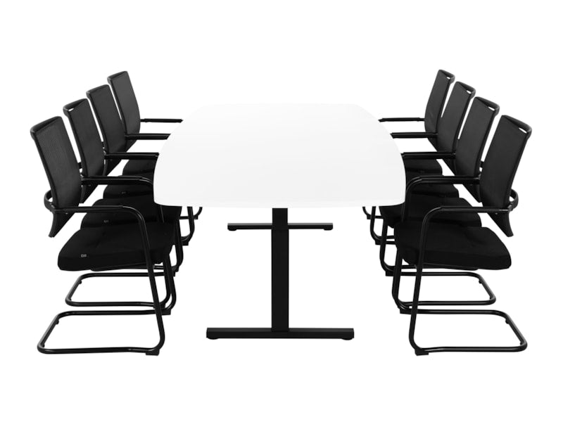 Vergadertafel Tube deens ovaal