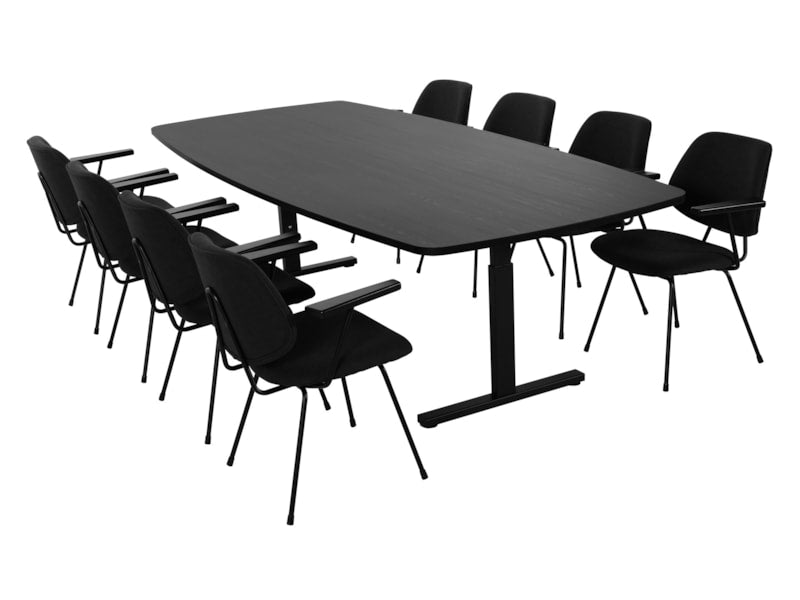 Vergadertafel Tube deens ovaal